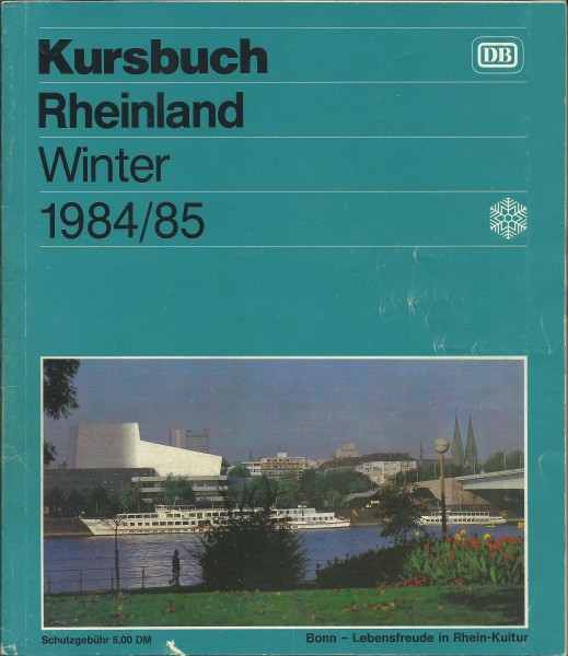 Buch 1984/85 Kursbuch Rheinland Winter