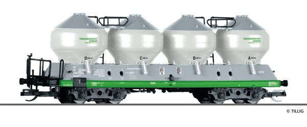 TT Staubsilowagen/4-achsg. Uacs CS-6 grau