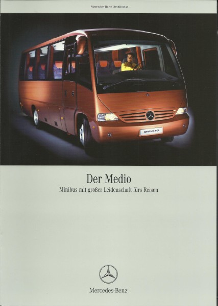 Heft 2000 Prospekt MERCEDES - Der Medio - Minibus mit großer Leidenschaft