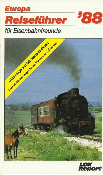 Buch Europa Reiseführer '88 für Eisenbahnfreunde