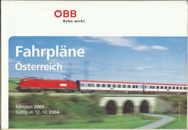 Buch 2005 Kursbuch ÖBB Fahrpläne Österreich