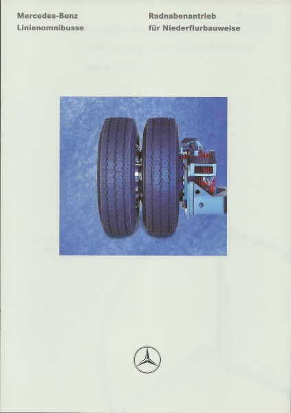 Heft 1994 Prospekt Mercedes-Benz - Radnabenantrieb für Niederflurbauweise