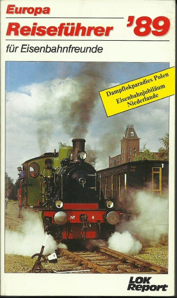 Buch Europa Reiseführer '89 für Eisenbahnfreunde
