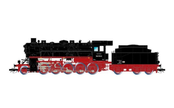 TT Dampflokomotive 58 1111-2, DR, dreidomiger Kessel,mit dreifach Spitzensignal