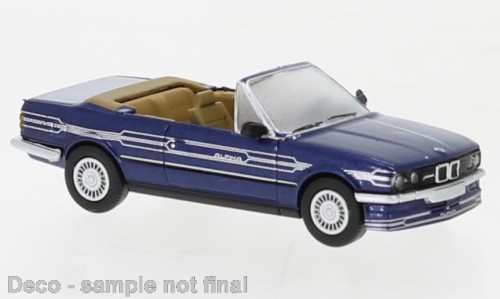 87 BMW Alpina C2 2,7 Cabriolet metallic dunkelblau, Dekor, 1986,