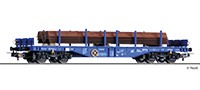H0 Flachwagen/4-a. Sgmmns ERR-6 mit Stahl NH2020