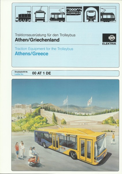 Heft 2000 Kiepe - Projekt Athen - Traktionsausrüstung für den Trolleybus