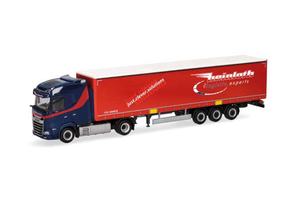 87 DAF XG Gardinenplanen-Sattelzug "Heinloth"