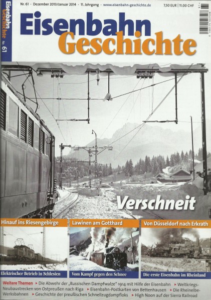 Heft 2014 Jahrgang Eisenbahn-Geschichte