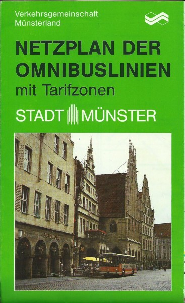 Buch 1986 VGM Liniennetzplan - Münster