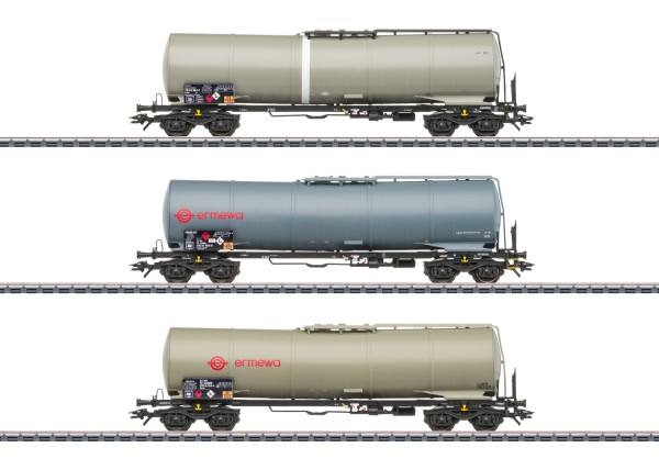 H0 Kesselwagen-Set Zans, ermewa, Ep.VI 3-tlg