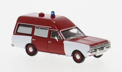 87 Opel Rekord-C/KTW 1968 FW rot/weiß