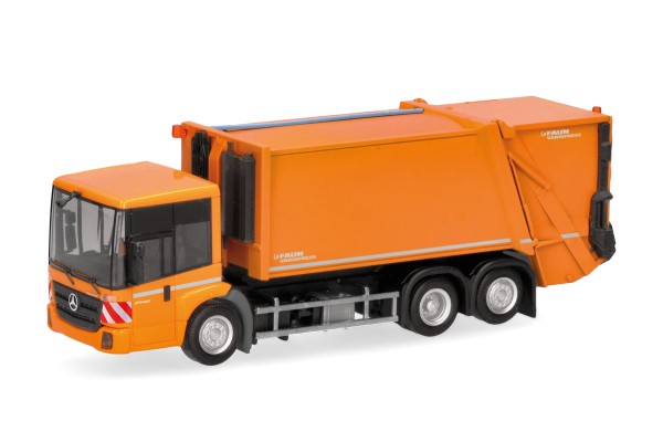 87 MercedesBenz Econic Pressmüllfahrzeug FAUN VARIOPRESS, kommunalorange