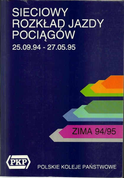 Buch 1994/95 Kursbuch - PKP - Winter Sieciowy Rozklad Jazdy Pociagow - Zima
