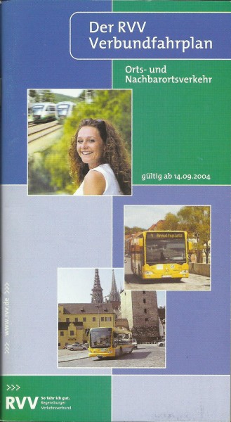Buch 2004 RVV Verbund-Fahrplan - Regensburg Orts- und Nachbarortsverkehr