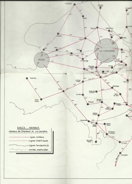 Buch 1982 Liniennetzplan - Charleroi et La Louviere