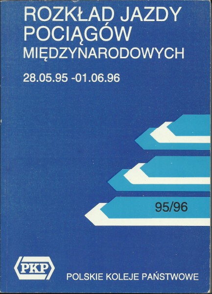 Buch 1995/96 Kursbuch - PKP - International Rozklad Jazdy Pociagow Miedzynarodowy.