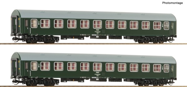 TT Personenwagen-Paar Y/B-70 PKP-4 grün