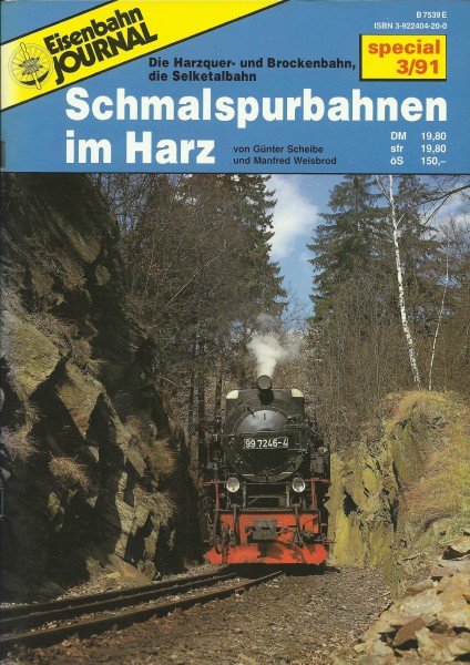 Heft Schmalspurbahnen im Harz - Die Harzquer- und Brockenbahn, die Selketalbahn