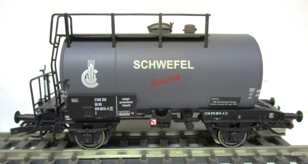 TT WIEMO EXCLUSIV Kesselwagen DEUTZ 'Schwefeltransport' mit Parole DR Ep.IV