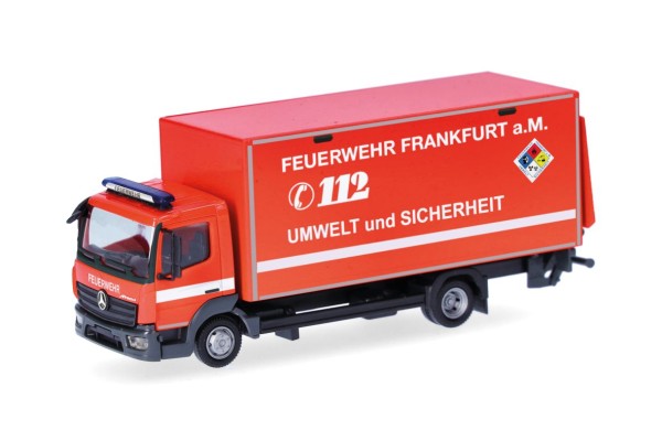 87 Mercedes-Benz Atego 13 Koffer-LKW mit Ladebordwand "Feuerwehr Frankfurt/GW-Öl"