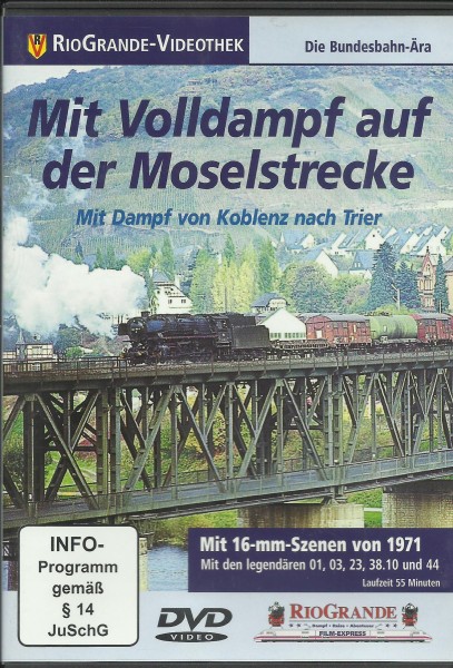 DVD: Mit Volldampf auf der Moselstrecke - Mit Dampf von Koblenz nach Trier