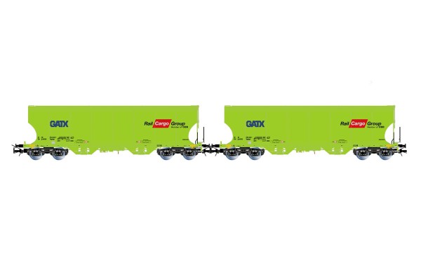 H0 Getreidesilowagen-Set , GATX, Ep.VI 'RAIL CARGO GROUP' 2-tlg