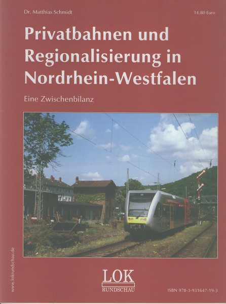 Buch Privatbahnen und Regionalisierung in Nordrhein-Westfalen