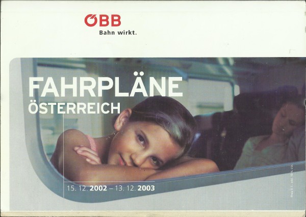 Buch 2002/03 Kursbuch ÖBB Fahrpläne Österreich