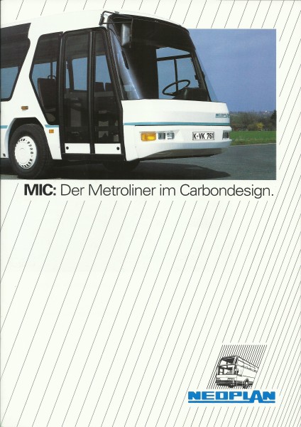 Heft Prospekt NEOPLAN - Metroliner MIC: Der Metroliner im Carbondesign