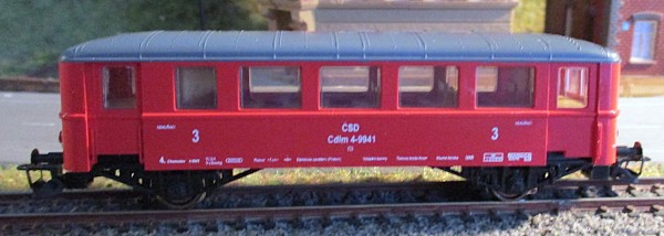 TT WIEMO-EXCLUSIV Triebwagen-Beiwagen-II Cdlm CSD Ep.3 in rot