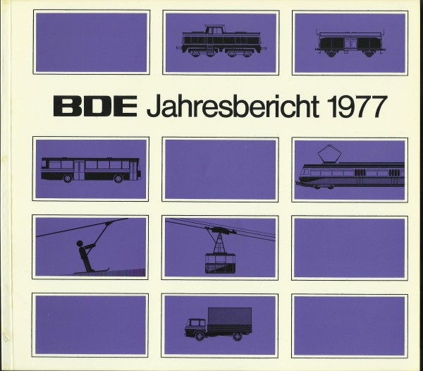 Buch 1977 BDE Jahresbericht Bundesverband Deutscher Eisenbahnen