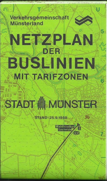 Buch 1988 VGM Liniennetzplan - Münster