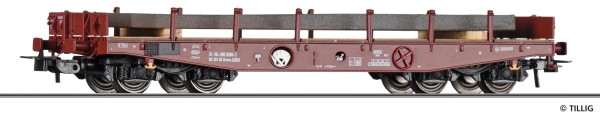 H0 Schwerlastflachwagen/4-achsg. DR-4 +Bramm.