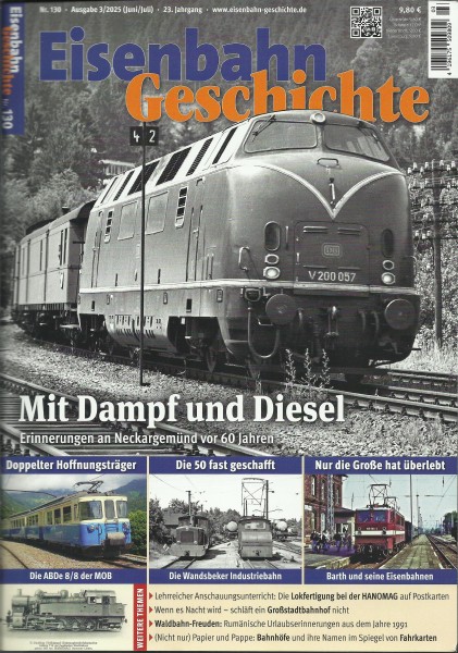 Heft Eisenbahn-Geschichte Nr. 130