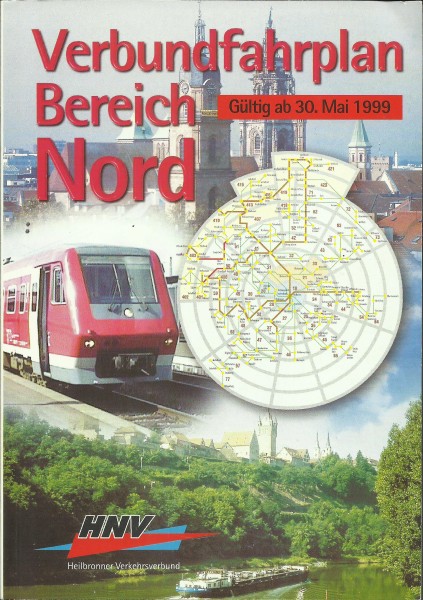 Buch 1999 HNV Verbund-Fahrplan - Heilbronn - Bereich Nord