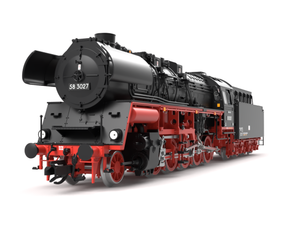 TT Dampflok BR 58 3027, T34 Tender, DR III