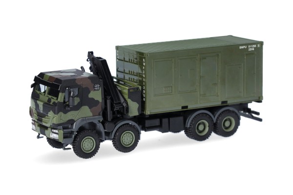 87 Iveco Trakker 8x8 LKW mit Kran 20 ft. Container "Bundeswehr"