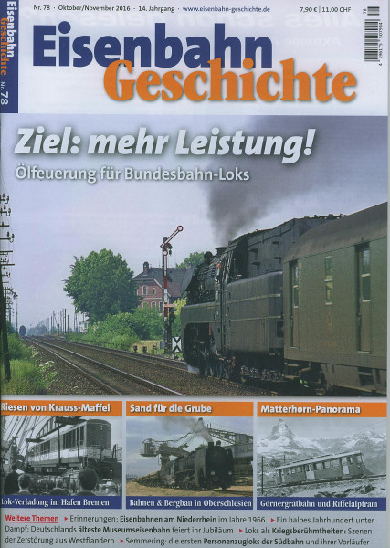 Heft Eisenbahn-Geschichte Nr. 078