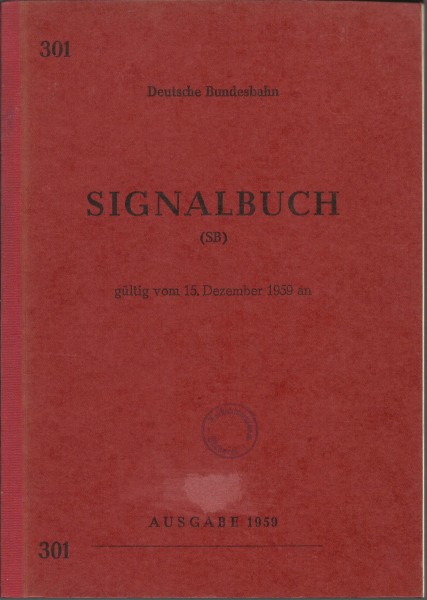 Buch Signalbuch (SB) - Ausgabe 1959
