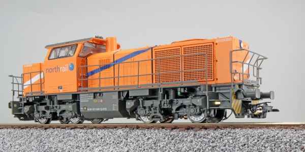 H0 Diesellok, BR 1271 026-7 Northrail, Orange, Ep VI, Sound, Rangierkupplung,