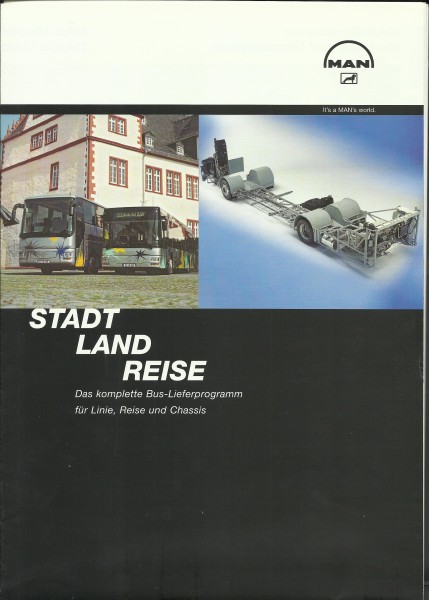 Heft 2000 Prospekt MAN - Stadt Land Reise - Das komplette Bus-Lieferprogramm