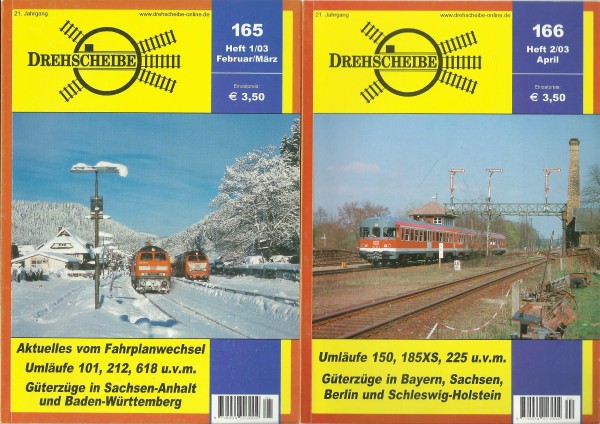 Heft 2003 Jahrgang Drehscheibe Heft 165-172