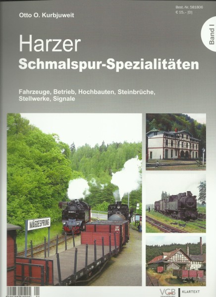 Buch Harzer Schmalspur-Spezialitäten Teil 1: Fahrzeuge, Betrieb,