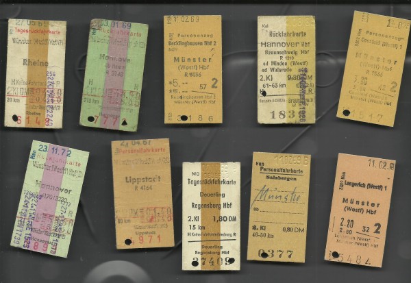 Item 1969 Fahrkarten { Konvolut } Schwerpunkt: 1969 / 1967 / 1972