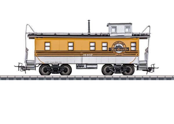 H0 US-Güterzug-Begleitwagen Caboose Rio-Grande Ep.3 "Tin-Plate" **werkseitig ausverkauft**