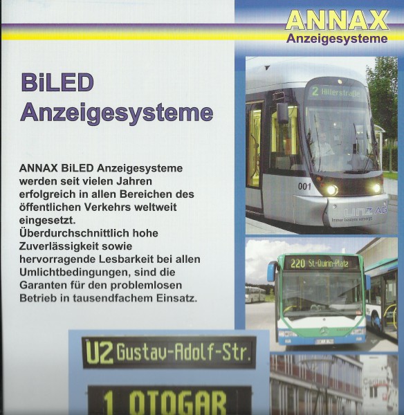 Heft ANNAX - Prospekt - BiLED Anzeigesysteme