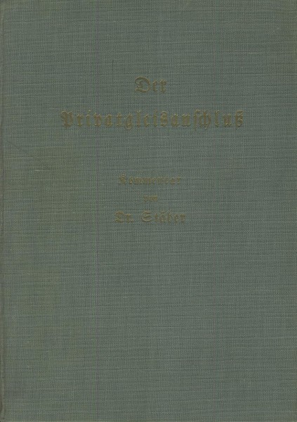 Buch Der Privatgleisanschluß - Kommentar von Dr. Stäber