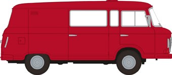 87 Barkas B1000 Halbbus, karminrot