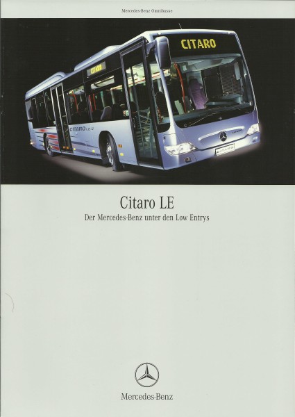 Heft 2005 Prospekt Mercedes-Benz - Citaro LE - Der Mercedes-Benz unter den Low Entrys